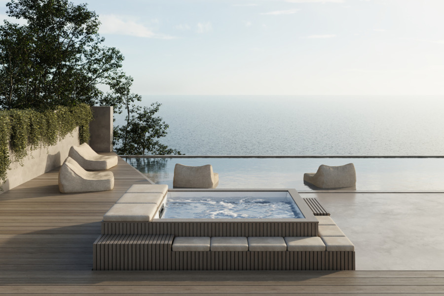 Mini pool spa Mirage Portcril - Offer